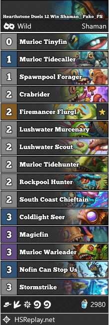 Hearthstone Duels 12 Win Shaman - Pako_PS