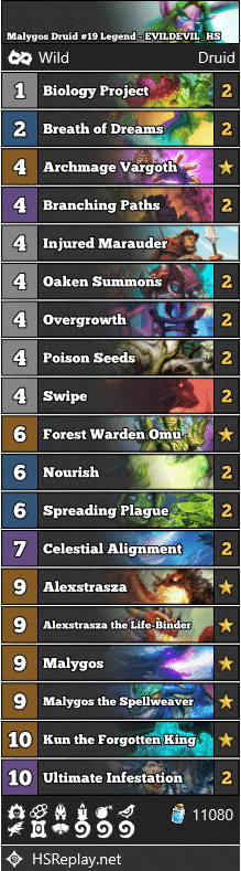 Malygos Druid #19 Legend - EVILDEVIL_HS