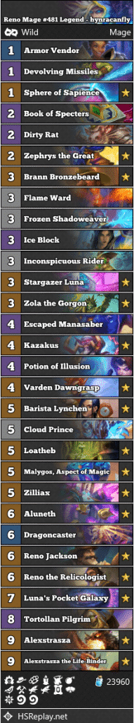 Reno Mage #481 Legend - hynracanfly