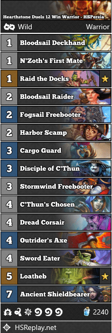 Hearthstone Duels 12 Win Warrior - HSPersia