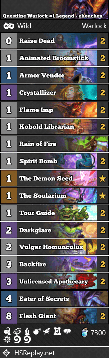 Questline Warlock #1 Legend - zhouchen