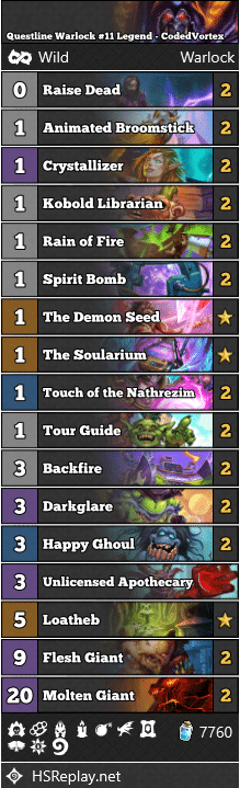 Questline Warlock #11 Legend - CodedVortex