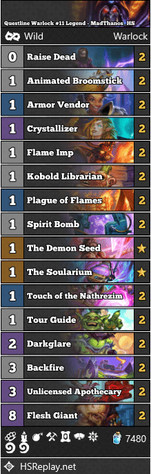 Questline Warlock #11 Legend - MadThanos_HS