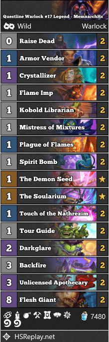 Questline Warlock #17 Legend - MemnarchHs