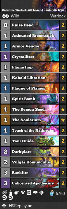 Questline Warlock #20 Legend - autolytic4762