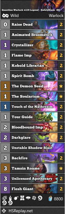 Questline Warlock #239 Legend - SafetyBlade_HS