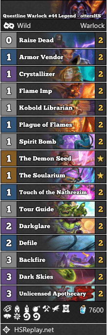 Questline Warlock #44 Legend - ottersHS