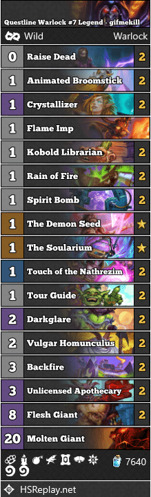 Questline Warlock #7 Legend - gifmekill