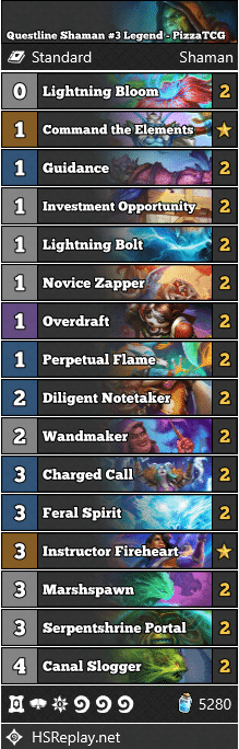 Questline Shaman #3 Legend - PizzaTCG