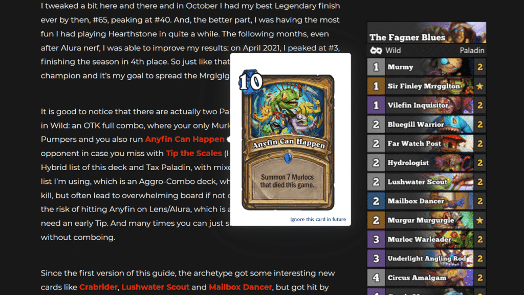 [Browser Plugin] Hearthstone Card Names into Image Popups