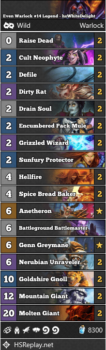 Even Warlock #14 Legend - hsWhiteDelight