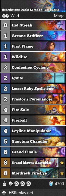 Hearthstone Duels 12 Mage - CroqueHs