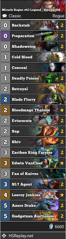 Miracle Rogue #63 Legend - SmudgeHS