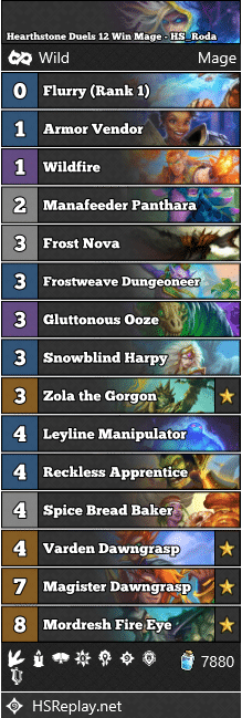 Hearthstone Duels 12 Win Mage - HS_Roda