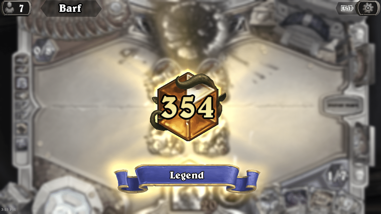 Combo Priest 354 Legend Winter Dream Hearthstone Wild Decks