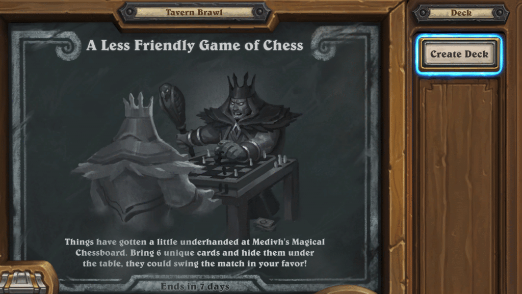 A Less Friendly Game of Chess