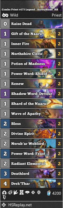 Combo Priest #173 Legend - SafetyBlade_HS