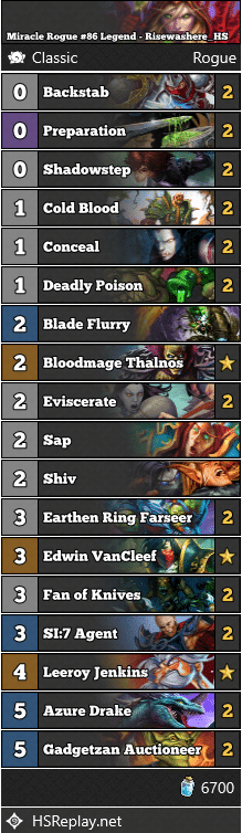 Miracle Rogue #86 Legend - Risewashere_HS