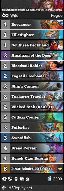 Hearthstone Duels 12 Win Rogue - CountPacula