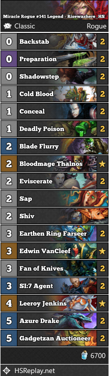 Miracle Rogue #141 Legend - Risewashere_HS