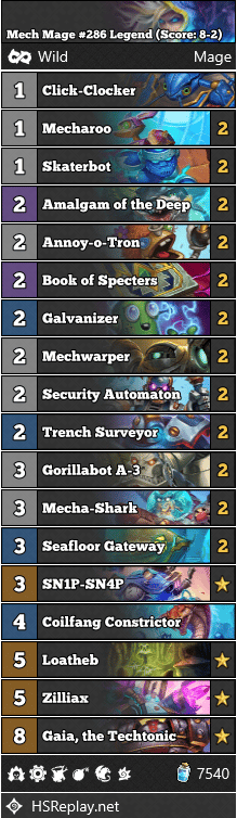 Mech Mage #286 Legend (Score: 8-2)