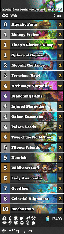 Mecha'thun Druid #66 Legend - HsSleight