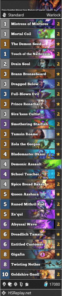 Prince Renathal Abyssal Curse Warlock #27 Legend - lebed93_hs