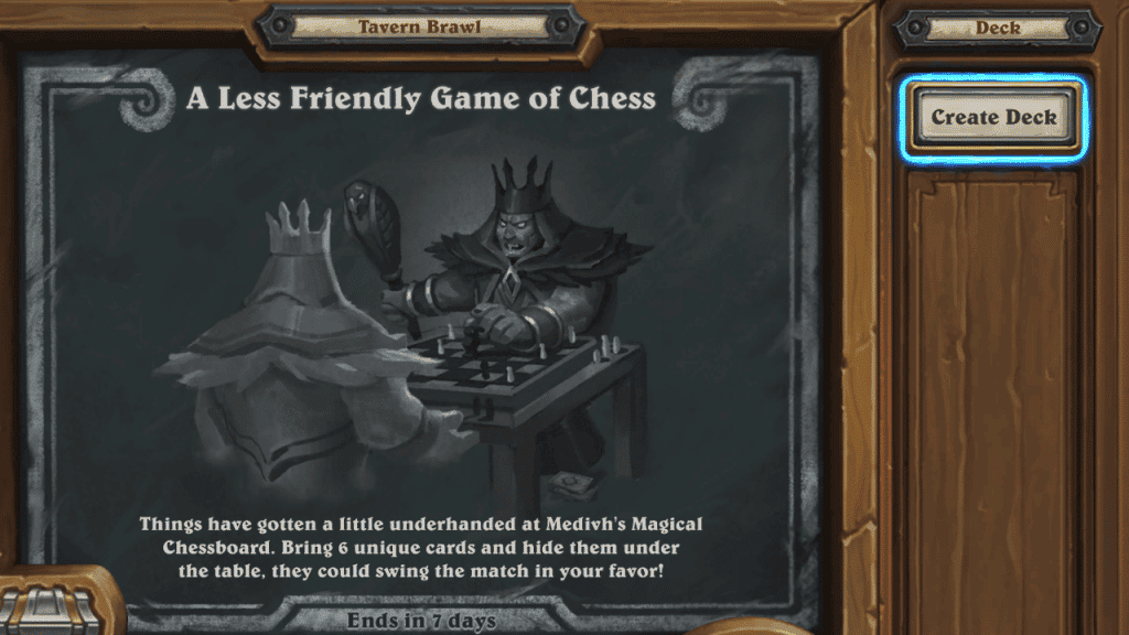 A Less Friendly Game of Chess