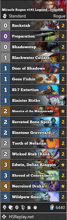 Miracle Rogue #141 Legend - fribzHS
