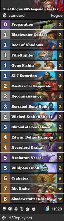 Thief Rogue #85 Legend - Lee1k2