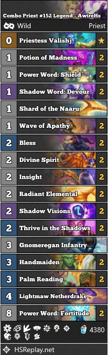 Combo Priest #152 Legend - AwireHs