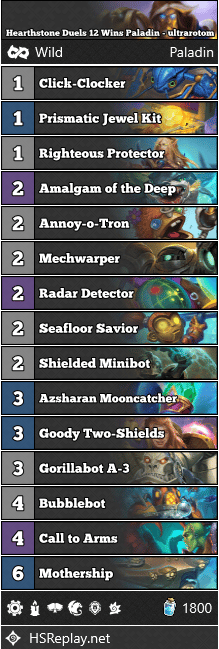 Hearthstone Duels 12 Wins Paladin - ultrarotom