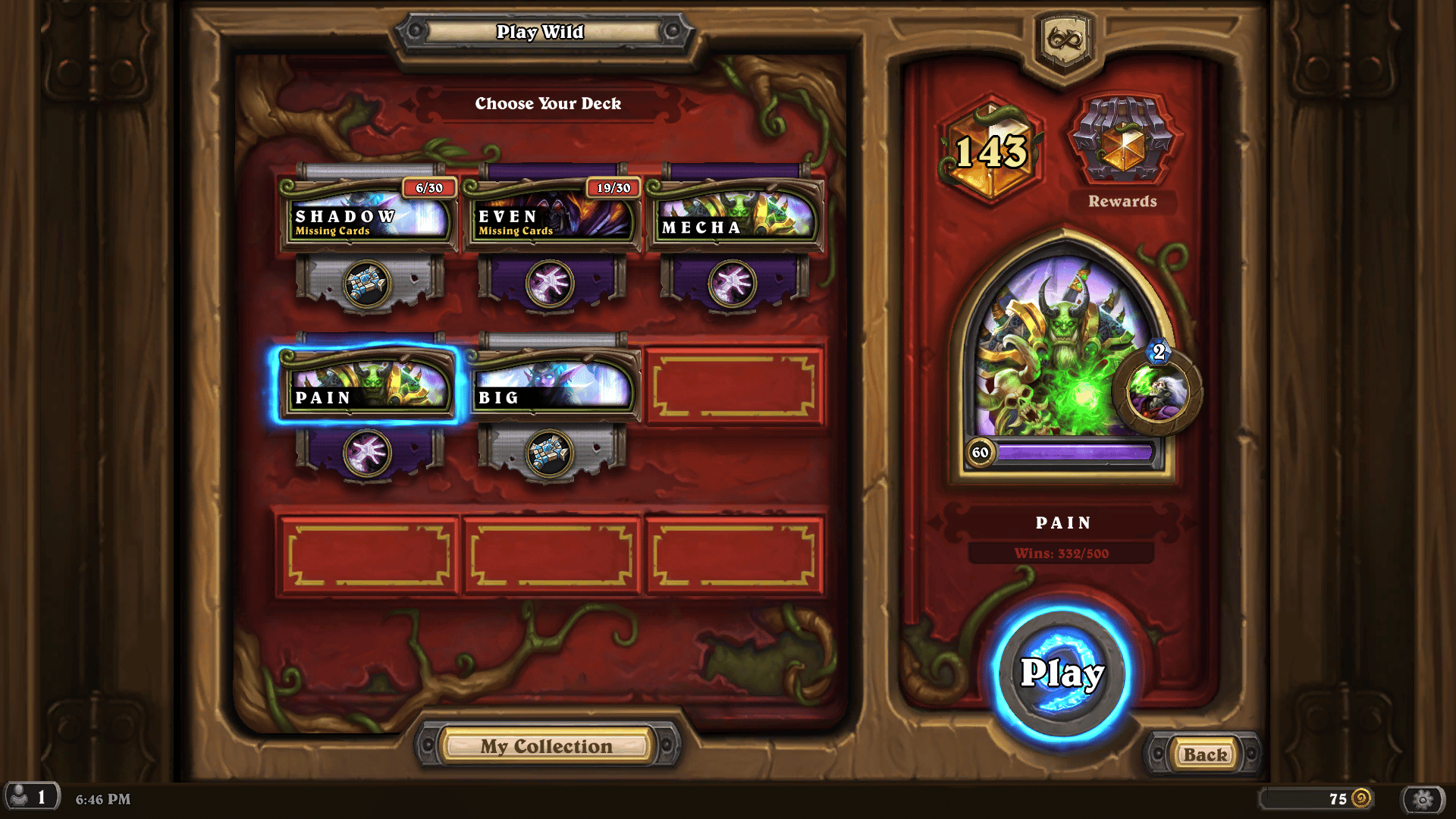 Renathal Giant Warlock 143 Legend YourEnemy (Score 206