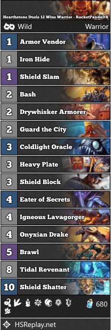 Hearthstone Duels 12 Wins Warrior - RocketPandaDX