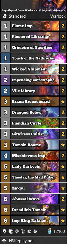 Imp Abyssal Curse Warlock #188 Legend - sirjamonx