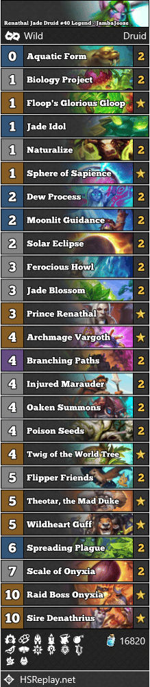 Renathal Jade Druid #40 Legend - JambaJooze_