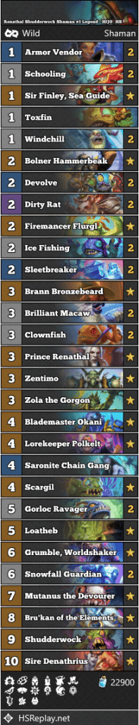 Renathal Shudderwock Shaman #1 Legend - HIJO_HS