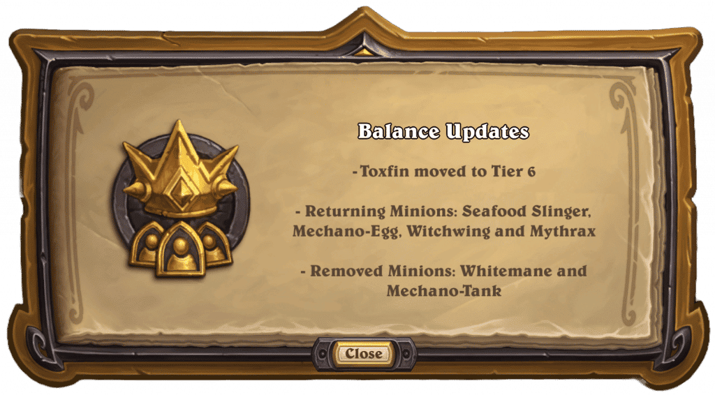 BG Balance Updates