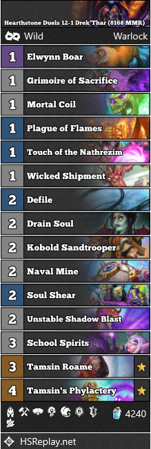 Hearthstone Duels 12-1 Drek’Thar (8168 MMR)