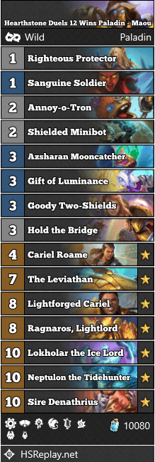 Hearthstone Duels 12 Wins Paladin - Maou