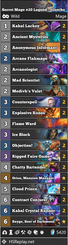 Secret Mage #20 Legend - silentbo