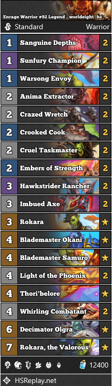 Enrage Warrior #92 Legend - worldeight_hs