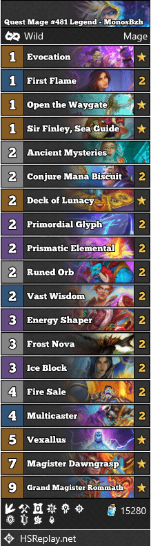 Quest Mage #481 Legend - MonosBzh