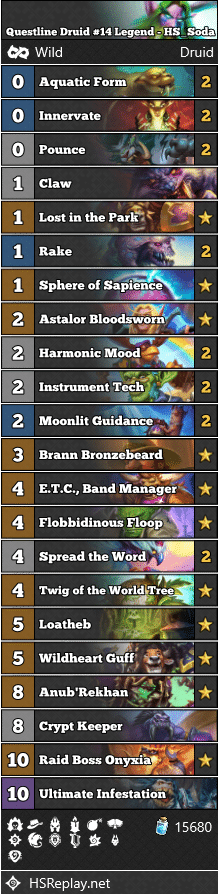 Questline Druid #14 Legend - HS_Soda