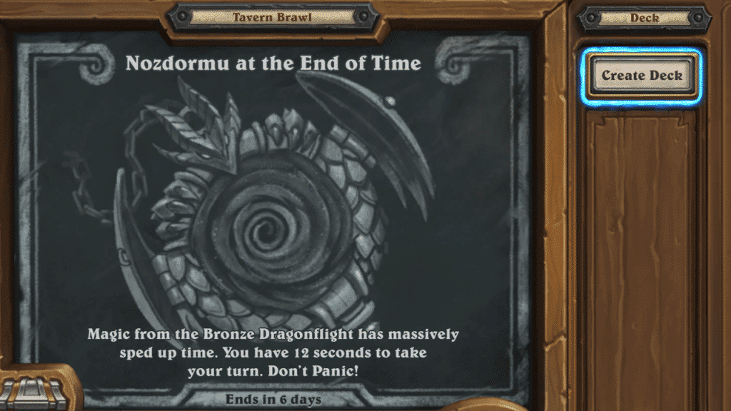 Nozdormu at the End of Time