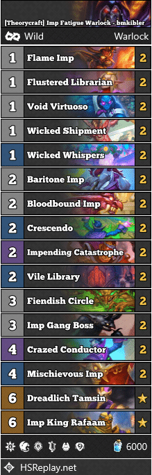 [Theorycraft] Imp Fatigue Warlock - bmkibler