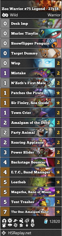 Zoo Warrior #75 Legend - 27e18