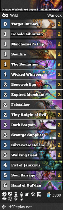 Discard Warlock #96 Legend - MachineMurlo