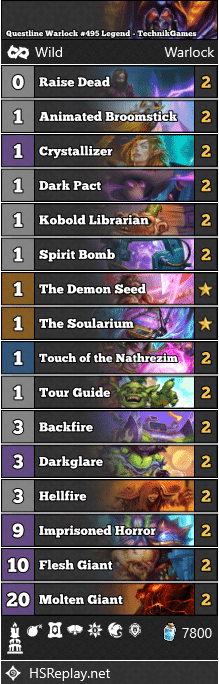 Questline Warlock #495 Legend - TechnikGames