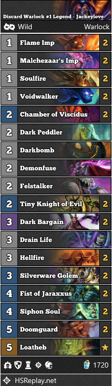 Discard Warlock #1 Legend - Jackeylove